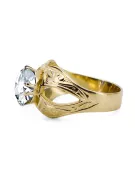 Ring Zirkon 14 Karat Gelbgold Vintage Stil vrc135y